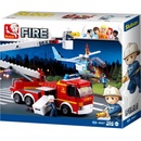 Sluban B0627 Hasiči Hasičské auto a helikoptéra