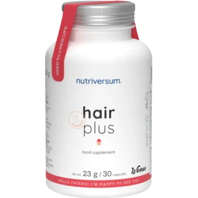 Nutriversum Hair Plus | with Collagen, MSM & Biotin [30 капсули]