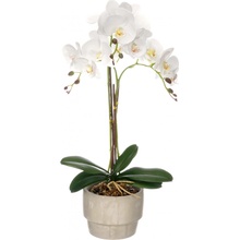 IBERGARDEN Umělá orchidej v cementovém květináči ORCHI, 56 cm