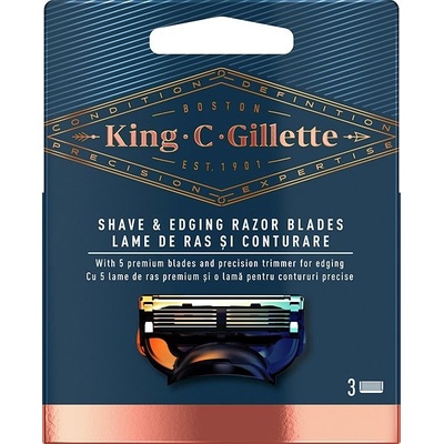Gillette King C. Shave & Edging 3 ks