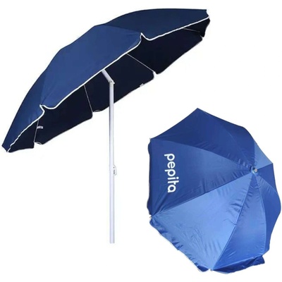 гигантски накланящ се чадър за слънце с UV защита 2 м - син (NX-A-201)