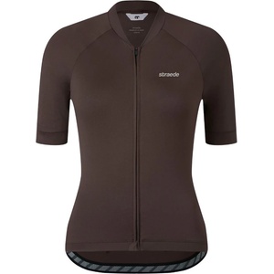 straede Фланелка с къс ръкав за колоездене straede Women's Kaern Jersey Pro Cycling jersey - Espresso (156-3076-0313)