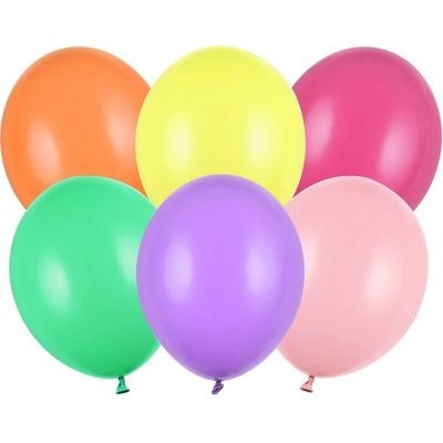 PartyDeco Balóny mix Pastelové farby 30cm