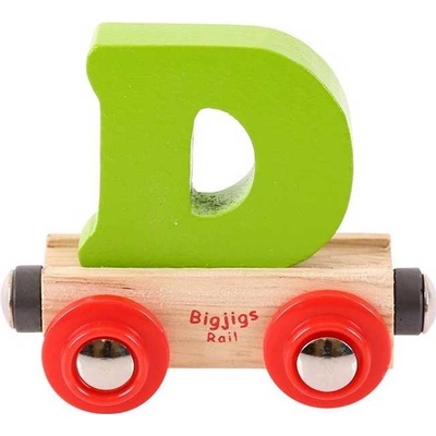 Bigjigs Rail Wagon Drevená vláčiková dráha písmeno D