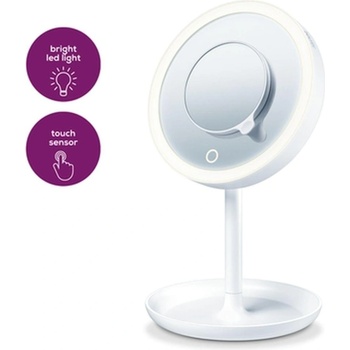 Beurer BS 45 illuminated cosmetics mirror, LED light, Touch sensor, 5x magni (58404_BEU)