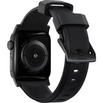 Nomad Силиконова каишка за Apple Watch 42мм, 44мм, 45мм, 46мм, Ultra, Ultra 2, Ultra 3 49мм - Nomad Rugged Strap (черен) (NM1A41BN00)
