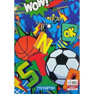 Mitama Sešit Fantasy colours A4 linkovaný s okraji Double Ball