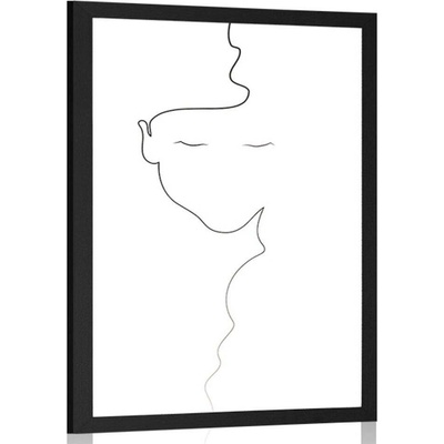 Plakát žena v minimalistickém provedení - 30x45 no frame
