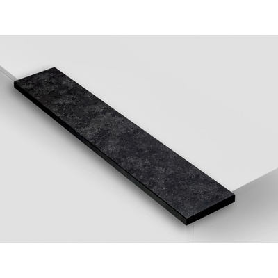 TONE OF STONE Vnitřní kamenný žulový parapet - Žula Mist Black leather, 500x150x30 mm