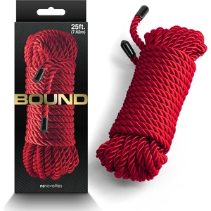  Въже за робство, нежно обвързване, 7, 6 метра - Bound Rope Red (NSTOYS1048)