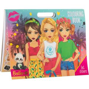 Grafix Книжка за оцветяване Grafix - Със стикери, 25 листа (5525122313) - baby