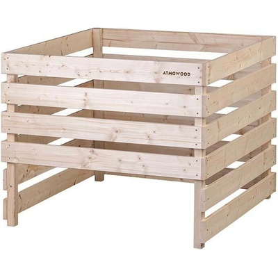Atmowood dřevěný kompostér otevřený dole 100 x 100 x 80 cm