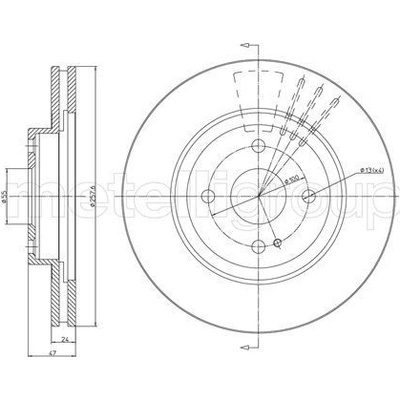 Brzdový kotúč METELLI 23-0619