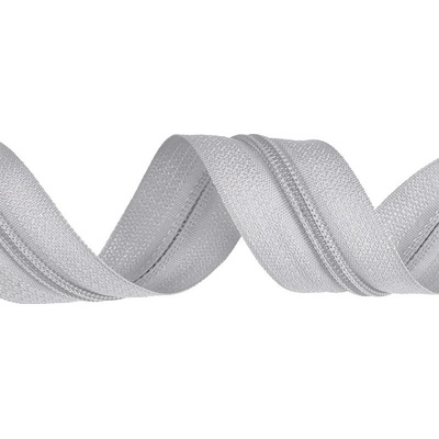 Zip spirálový šíře 3 mm metráž sv.šedý