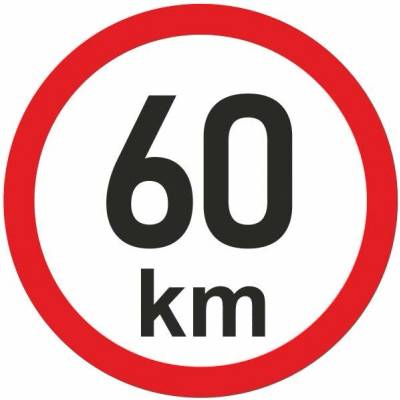 LTTS cz Samolepka - omezená rychlost REFLEX 60km