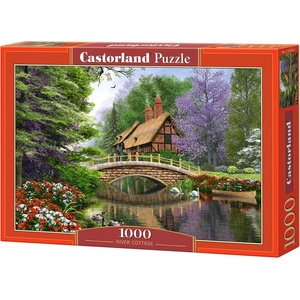 Castorland Пъзел Castorland от 1000 части - Къща край реката (C-102365-2)