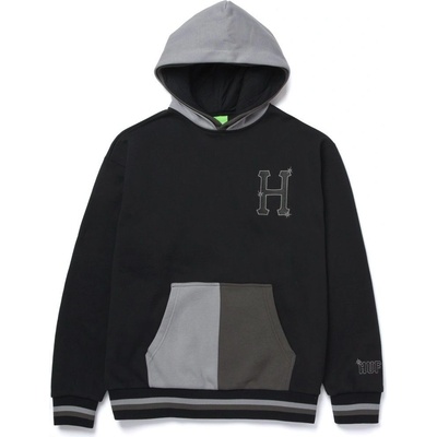 HUF SIDELINE PO Hoodie black /grey