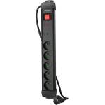 Lanberg Surge Protector SP1 5M 5 x Френски контакти Черен (sp1-05e-0500-bk)
