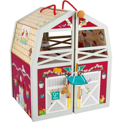 Hape Stáj pro poníky v kufříku