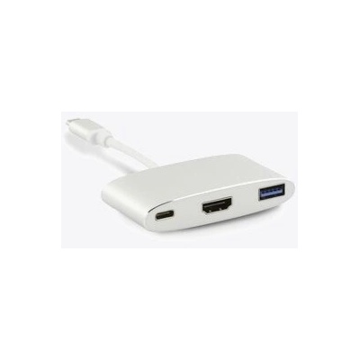LMP USB-C to HDMI [4Kx2K] & USB 3.0 & USB-C charging Multiport Adapter Silver (bm2160)