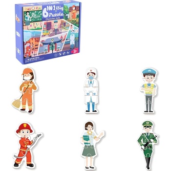 HARAHU Детски дървени пъзели - Характер kp22045 (22045)