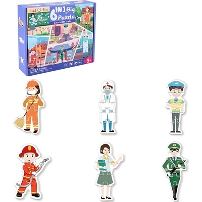 HARAHU Детски дървени пъзели - Характер kp22045 (22045)