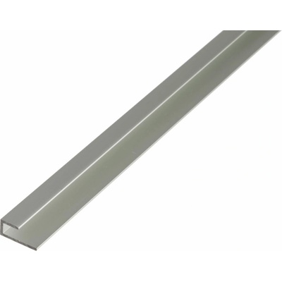 Okrajový profil samosvorný, 20 × 9 × 1,5 mm, 2 m, hliník, 30951