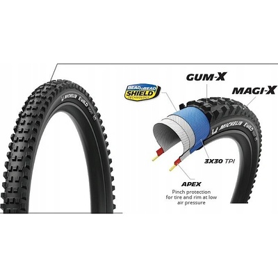 Michelin E-wild Front Performance Line - 29x2.60" 65-622 Cr Tlr Gum-x