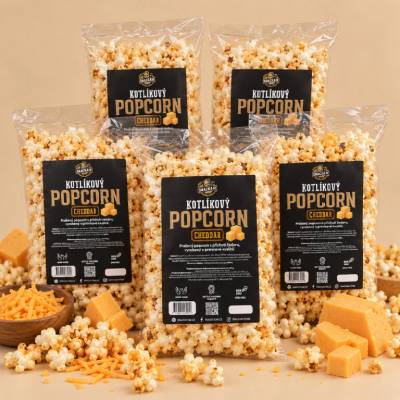 SnackAir Popcorn Cheddar (párty balík) 5 x 1,7 l
