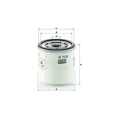 W 7008 MANN-FILTER Olejový filtr | Zboží Auto