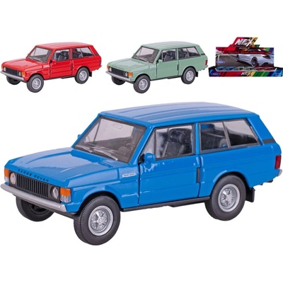 Welly Land Rover Range Rover 1970 11,5 cm kov modrá, červená, zelená