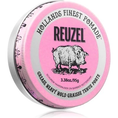 Reuzel Pink Grease Heavy Hold помада за коса 95 гр