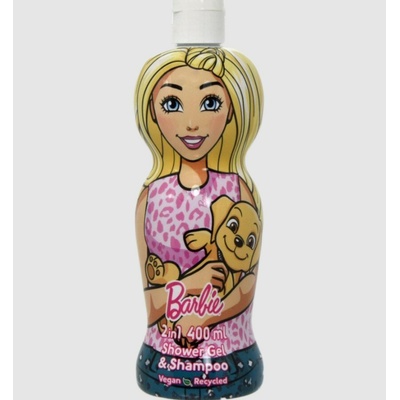 Barbie 2in1 jemný sprchový gél a šampón pre deti 400 ml