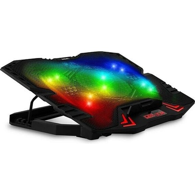 EVOLVEO Ania 5RGB, chladicí podložka pro notebook, 5x ventilátor, RGB podsvícení (ANIA5RGB)