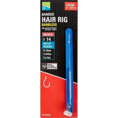 Preston Hotové Návazce MCM-B Banded Mag Store Hooklengths veľ.12 8ks