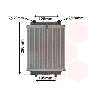 Chladič vody pro motor VAN WEZEL 03002415