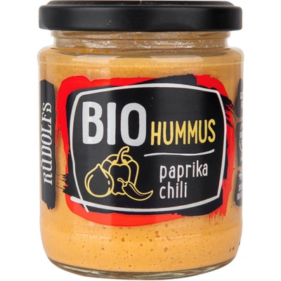 Rudolfs Hummus Pomazánka cizrnová s paprikou a chilli Bio 230 g