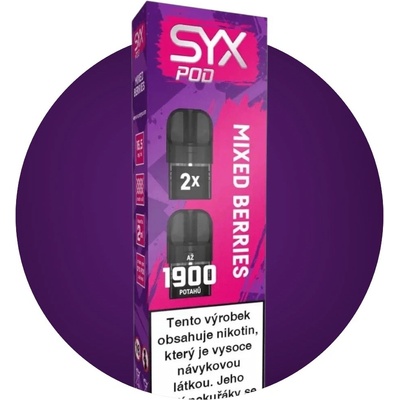 Syx Pod Mixed Berries 16,5 mg 2 x 950 potáhnutí 1 ks – Zboží Dáma