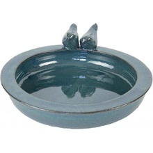 Esschert Design Napájadlo pre vtáky Mark 11 x 31 cm keramika modrá