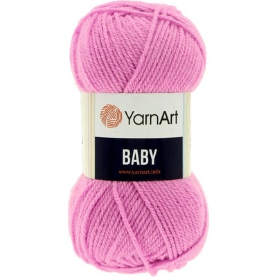 YarnArt Baby 635 fialová růžová