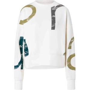 super. natural Дамски вълнен пуловер super. natural Women's Capital Logo Krissini Jumper - Fresh White / Various (105-7095-0112)