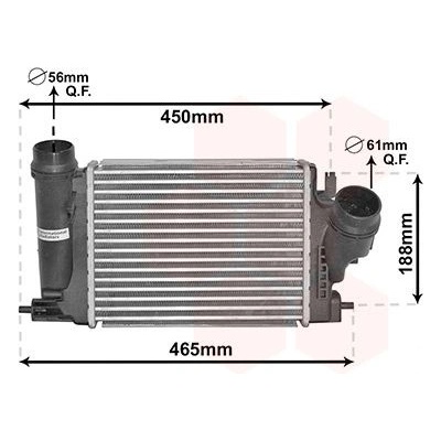 Chladič turba VAN WEZEL 33014701