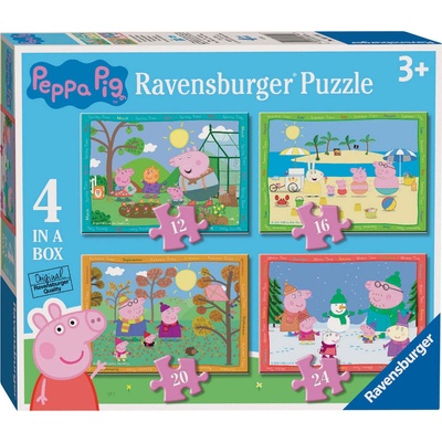 RAVENSBURGER Prasátko Pepina Roční období 4v1 12 16 20 24 dielov