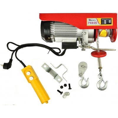 Naviják lanový elektrický 300/600 kg, lano 12m, 1200W, GEKO
