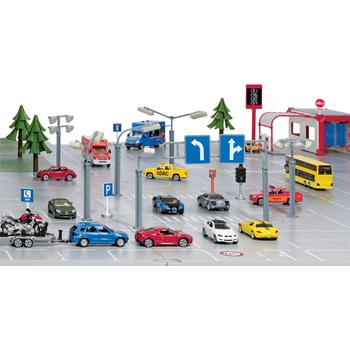 Siku World příslušenství dopravní značky a pouliční lampy