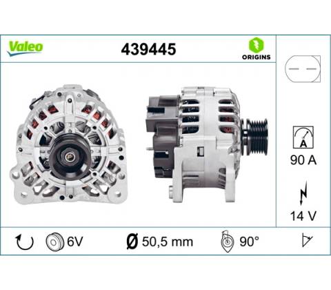 Alternátor VALEO 439445