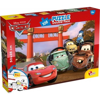 Lisciani Двулицев пъзел Lisciani - Cars, 108 части (LI47987)