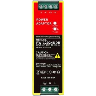 Monitorrs Security 12024NDR Průmyslový zdroj 24V 5A 120W na DIN (6153)