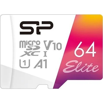 Silicon Power microSDXC Elite 64GB C10/U1/UHS-I/V10-A1 SP064GBSTXBV1V20SP