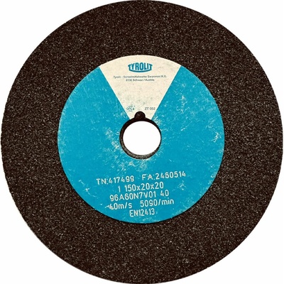 Tyrolit 96A60N7V40 Brúsny kotúč 150 x 20 x 20 mm 60 T417499